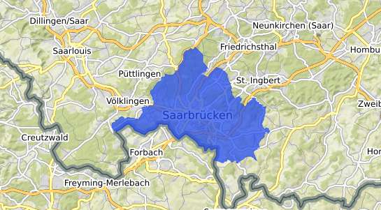 Bodenrichtwertkarte Saarbrücken