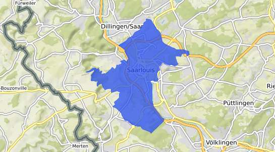 Bodenrichtwertkarte Saarlouis