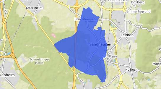 Bodenrichtwertkarte Sandhausen Baden