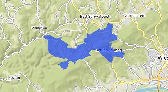 Bodenrichtwertkarte Schlangenbad Taunus