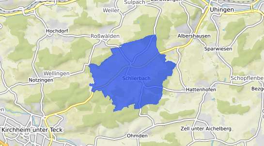 Bodenrichtwertkarte Schlierbach Wuerttemberg