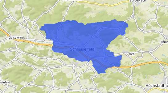 Bodenrichtwertkarte Schl&uuml;sselfeld