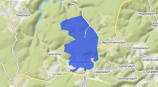 Bodenrichtwertkarte Schmiedefeld b. Neuhaus a. Rennweg