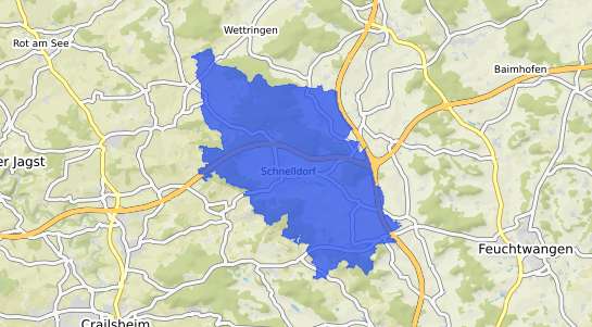 Bodenrichtwertkarte Schnelldorf Mittelfranken