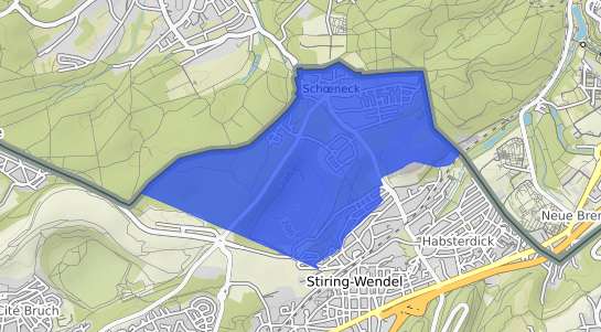 Bodenrichtwertkarte Sch&ouml;neck Vogtl. Hessen