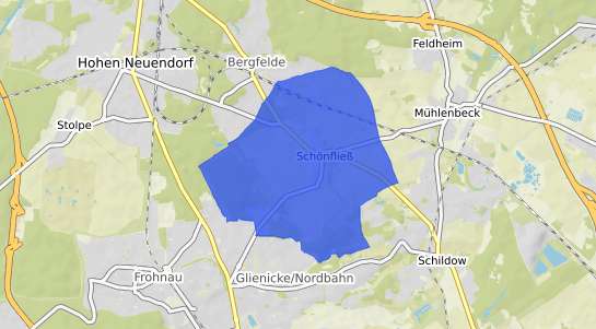 Bodenrichtwertkarte Schoenfliess b. Seelow