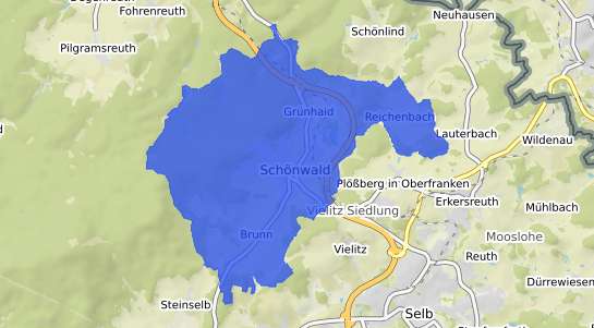 Bodenrichtwertkarte Schoenwald b. Luebben