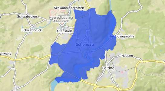 Bodenrichtwertkarte Schongau