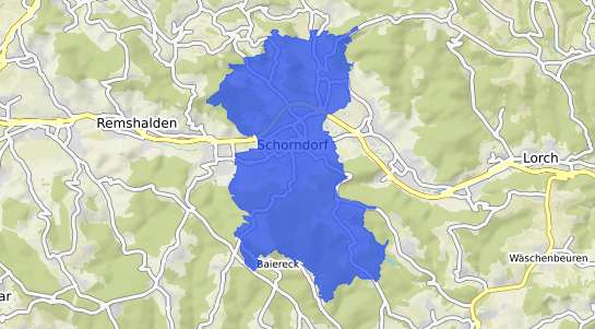 Bodenrichtwertkarte Schorndorf Wuerttemberg