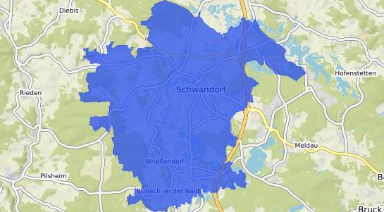 Bodenrichtwertkarte Schwandorf Bayern