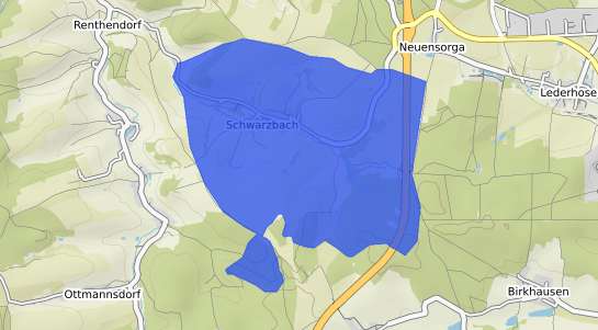 Bodenrichtwertkarte Schwarzbach b. Gera