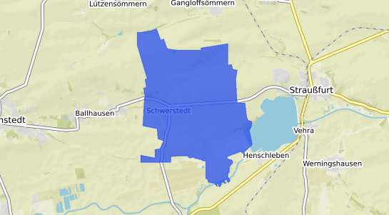 Bodenrichtwertkarte Schwerstedt b. Weimar, Thueringen