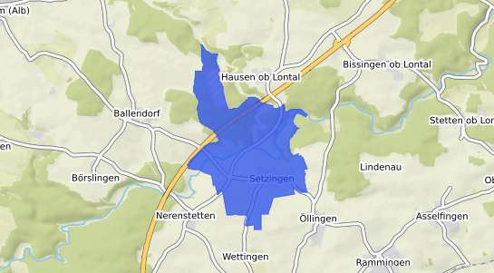 Bodenrichtwertkarte Setzingen