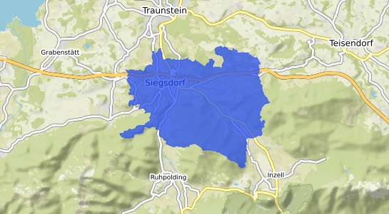Bodenrichtwertkarte Siegsdorf Oberbayern