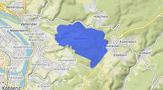 Bodenrichtwertkarte Simmern Westerwald