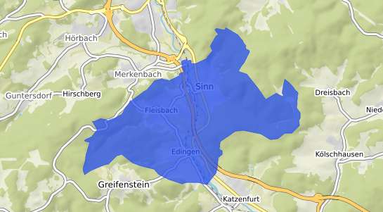 Bodenrichtwertkarte Sinn Hessen