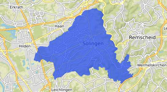 Bodenrichtwertkarte Solingen