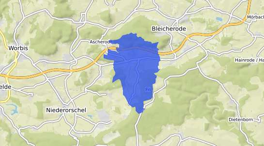 Bodenrichtwertkarte Sollstedt b. Muehlhausen, Thueringen