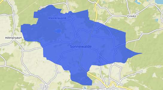 Bodenrichtwertkarte Sonnewalde