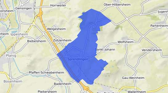 Bodenrichtwertkarte Sprendlingen Rheinhessen