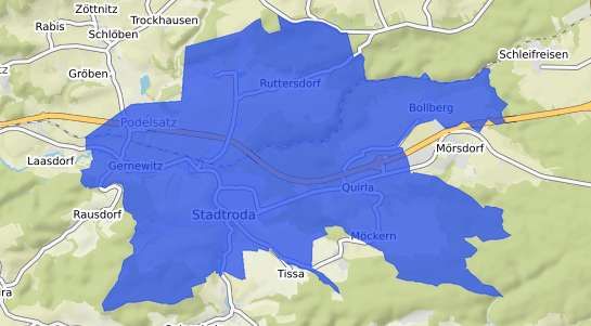 Bodenrichtwertkarte Stadtroda