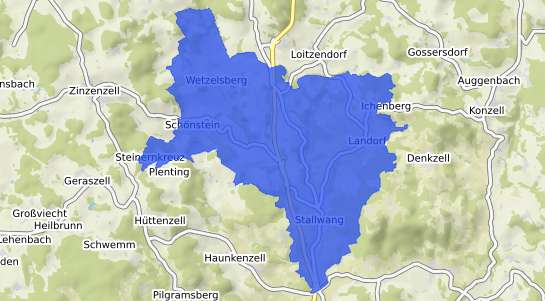 Bodenrichtwertkarte Stallwang b. Straubing