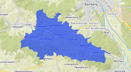 Bodenrichtwertkarte Stegaurach