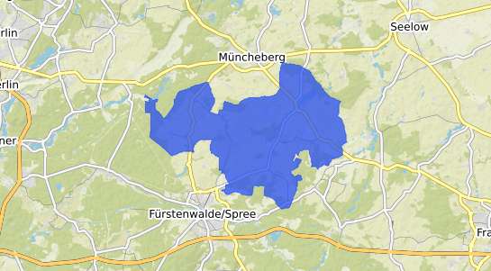 Bodenrichtwertkarte Steinhoefel b. Fuerstenwalde, Spree