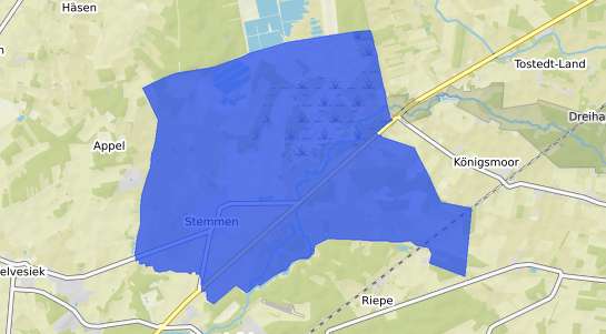 Bodenrichtwertkarte Stemmen b. Rotenburg, Wuemme