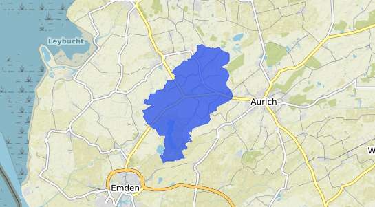 Bodenrichtwertkarte S&uuml;dbrookmerland