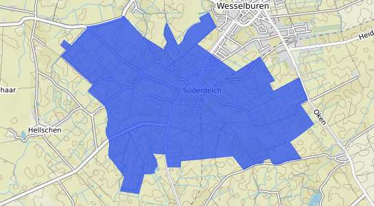 Bodenrichtwertkarte Suederdeich Dithmarschen