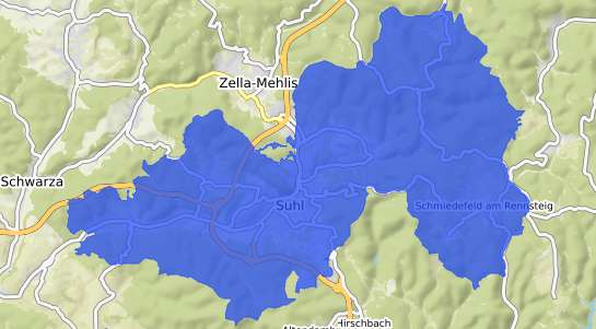 Bodenrichtwertkarte Suhl