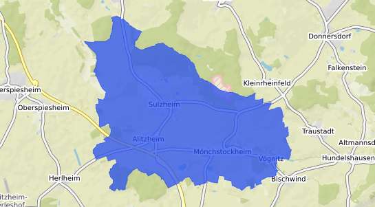 Bodenrichtwertkarte Sulzheim Unterfranken