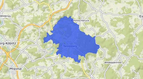 Bodenrichtwertkarte T&auml;nnesberg