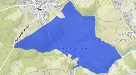 Bodenrichtwertkarte Tannenberg Erzgebirge
