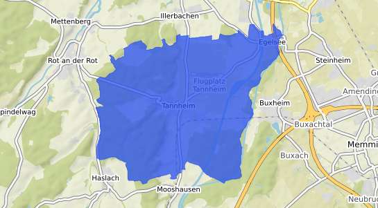 Bodenrichtwertkarte Tannheim (W&uuml;rttemberg) Wuerttemberg