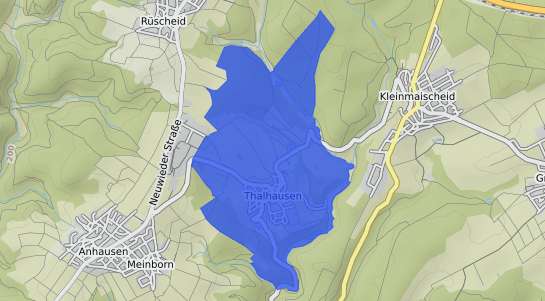 Bodenrichtwertkarte Thalhausen b. Hamm, Sieg