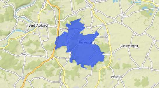 Bodenrichtwertkarte Thalm&auml;ssing Mittelfranken