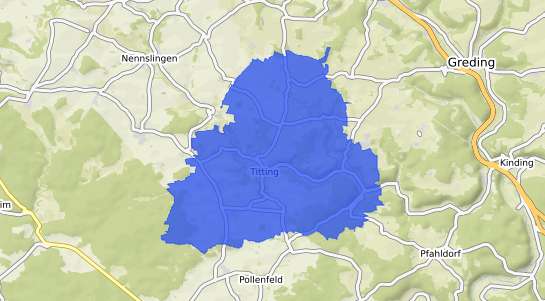 Bodenrichtwertkarte Titting Oberbayern
