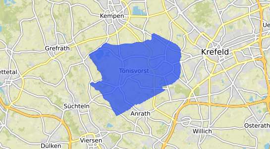 Bodenrichtwertkarte T&ouml;nisvorst