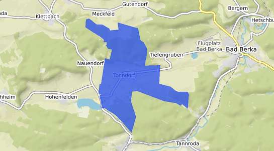 Bodenrichtwertkarte Tonndorf b. Bad Berka