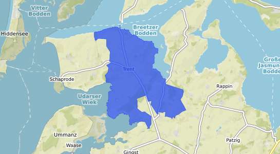 Bodenrichtwertkarte Trent Ruegen
