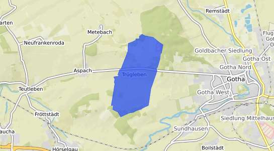 Bodenrichtwertkarte Truegleben