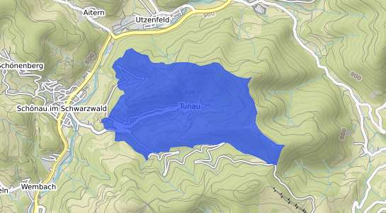 Bodenrichtwertkarte Tunau Schwarzwald