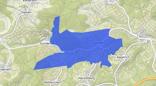 Bodenrichtwertkarte Uersfeld Eifel