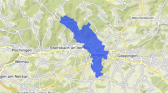 Bodenrichtwertkarte Uhingen