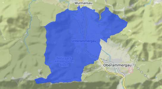 Bodenrichtwertkarte Unterammergau