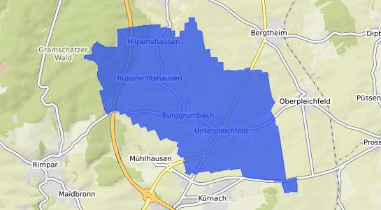 Bodenrichtwertkarte Unterpleichfeld