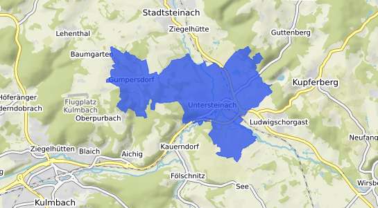 Bodenrichtwertkarte Untersteinach b. Kulmbach