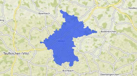 Bodenrichtwertkarte Velden Mittelfranken